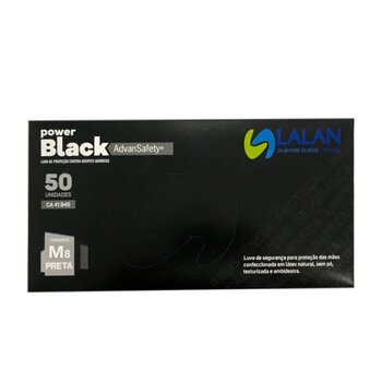 LUVA POWER BLACK C/ 50 M
