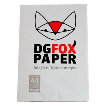 PAPEL A4 RESMA 500 FOLHAS DG FOX PAPER