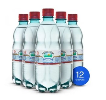 AGUA MINERAL C/GAS C/12 GARRAFAS OURO FINO
