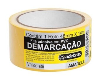 FITA DEMARCACAO DE SOLO 48 X 14M AMARELA ADELBRAS