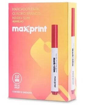 MARCADOR QUADRO BRANCO ECOWRITE VERMELHO MAXPRINT