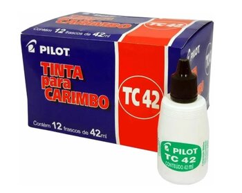 TINTA PARA CARIMBO TC 42ML - PRETA PILOT