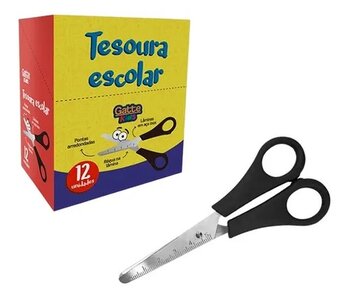 TESOURA ESCOLAR 13CM GATTE