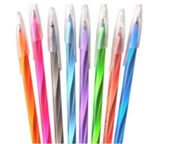 CANETA ESFEROGRAFICA SPIRO GLOW 0,7MM PRETA CIS