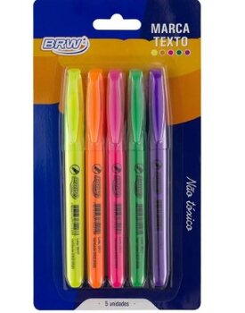 MARCA-TEXTO NEON 5 CORES - BRW