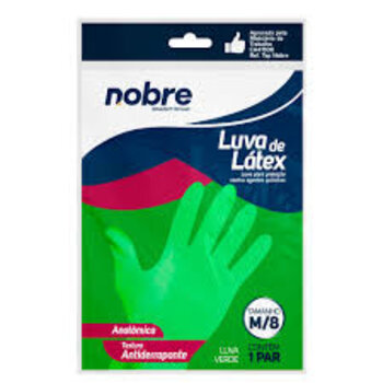 LUVA LATEX VERDE M NOBRE
