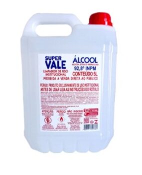 ALCOOL 92% SUPER VALE 5L
