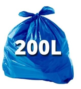 SACO PARA LIXO 200l AZUL C/100 UNID. - REFORCADO