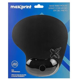 MOUSE PAD C/ APOIO DE PUNHO PRETO - MAXPRINT