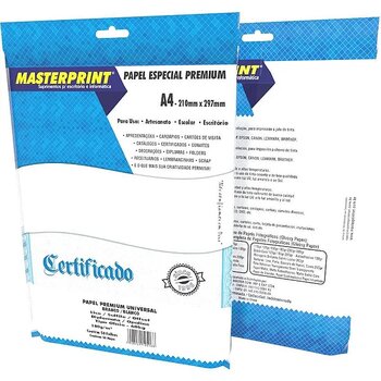 Papel A4 Diplomata Branco Premium 180 g - Masterprint -