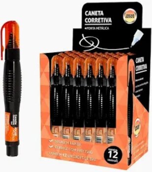Caneta Corretiva Jocar Office 8 ml Metal - Leonora