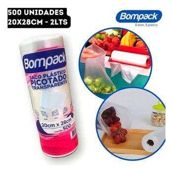 BOBINA PICOTADA 20x28 2L C/500  - BOMPACK