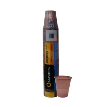 COPO PLASTICO DESCARTAVEL  180ML - COPOBRAS CREME - C/100UN