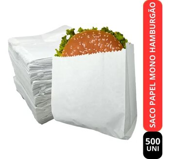 SACO PARA HAMBURGUER PAPEL C/500 14X34
