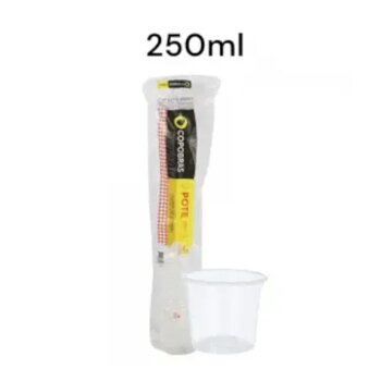 COPO PLASTICO DESCARTAVEL 250ML- COPOBRAS C/50