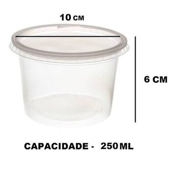 POTE PLASTICO 250ML P/SALADA