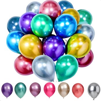BALAO  - C/50 UN CINTILANTE - CORES DIVERSAS