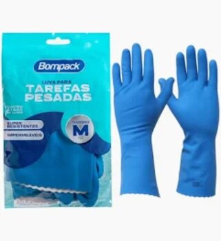 LUVAS PARA TAREFAS PESADAS AZUL - BOMPACK