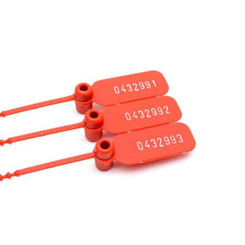 Lacre para malote Escada PP 23cm vermelho pct c/100 unid - Tykheplas