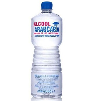 ALCOOL LIQUIDO 1 LITRO 92%  -  ARAUCARIA