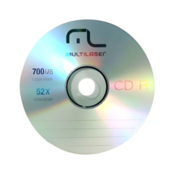 CD-R GRAVAVEL 52X 700MB MULTILASER
